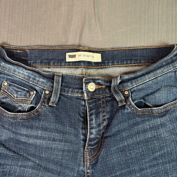 Levi’s 505 Women’s Straight Leg Jeans | Mid-Rise Stretch Denim – Medium Wash - Picture 4 of 4